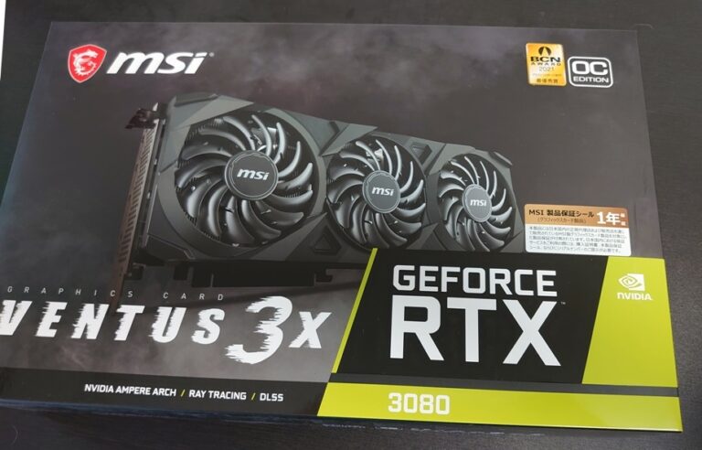 MSI GeForce RTX 3080 VENTUS 3X 10G OC | ちびきーブログ